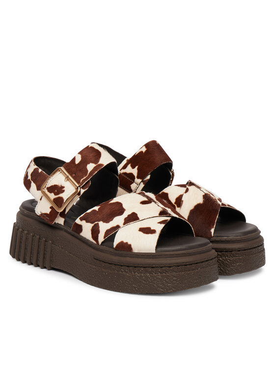 Clarks Clarks Sandały Evamar Wish 26185891 Brązowy