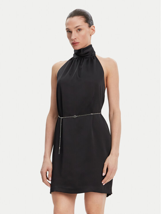 HUGO HUGO Sukienka koktajlowa Kinema-1 50536440 Czarny Slim Fit