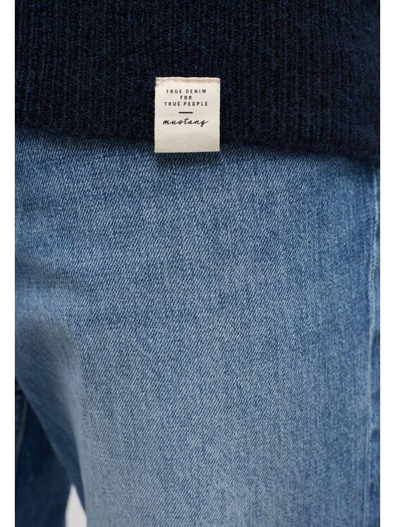 Mustang Mustang Sweter Style Emil C Henley Granatowy Regular Fit
