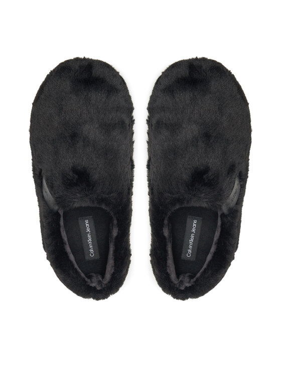 Calvin Klein Jeans Calvin Klein Jeans Bačkory Home Anke Slipper Wn Fur YW0YW01596 Černá