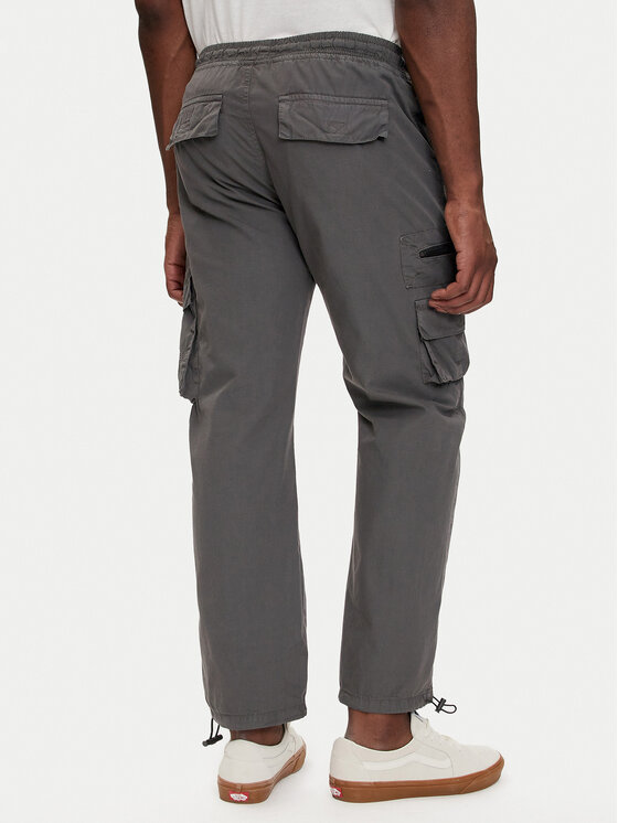 Brave Soul Brave Soul Joggers kalhoty MTR-EVANDERGRY Šedá Relaxed Fit