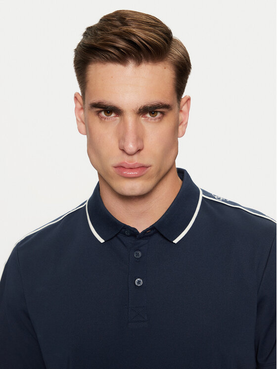 Guess Guess Polo M4YP40 KARS0 Granatowy Regular Fit