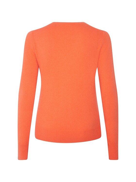 Style Republic Style Republic Sweter Kaszmir Pomarańczowy Comfort Fit