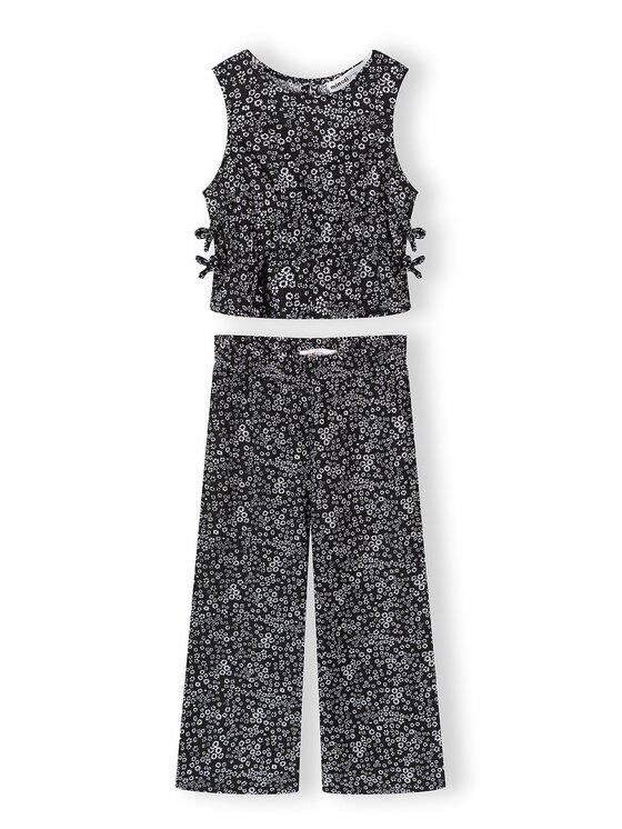 minoti minoti Komplet top i spodnie 30SET154 Czarny Regular Fit