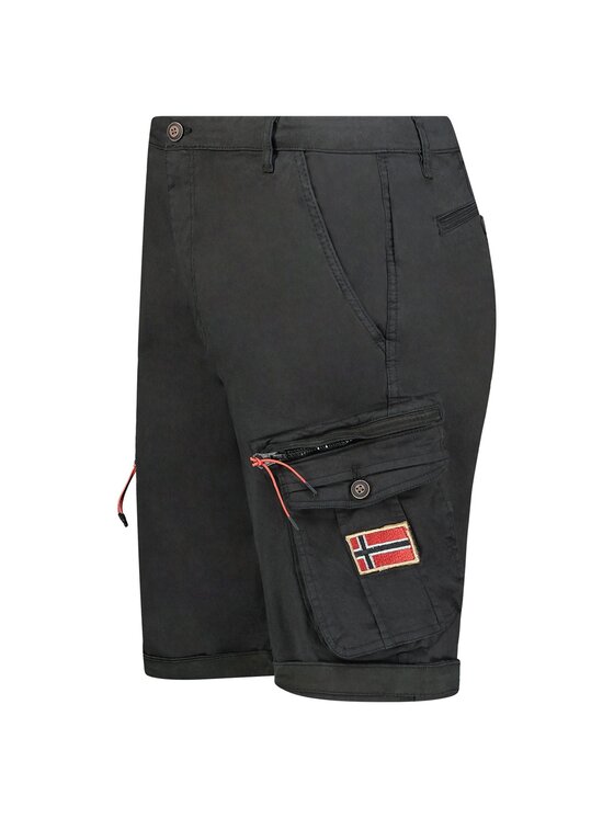 Geographical Norway Geographical Norway Bermudy SY1692H/GN-Black Czarny Regular Fit