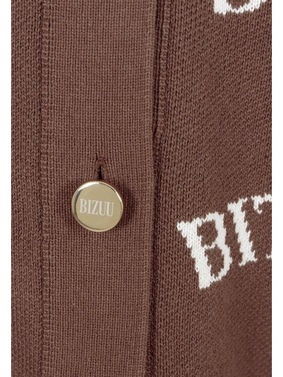 BIZUU BIZUU Kardigan KYLE Hnědá Standard Fit