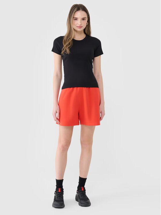 4F 4F T-shirt 4FWSS25TTSHF1968-20S Nero Slim Fit