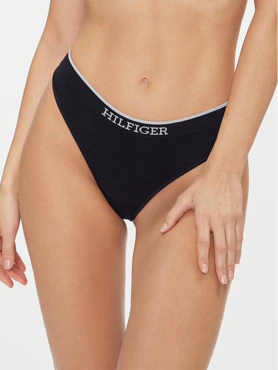Tommy Hilfiger Tommy Hilfiger Stringi UW0UW04810 Granatowy