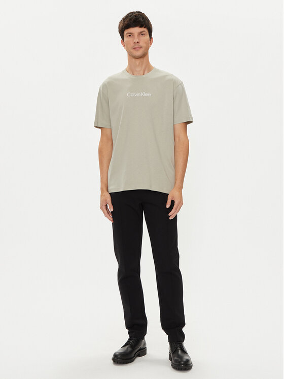 Calvin Klein Calvin Klein T-Shirt Hero K10K111346 Beżowy Regular Fit