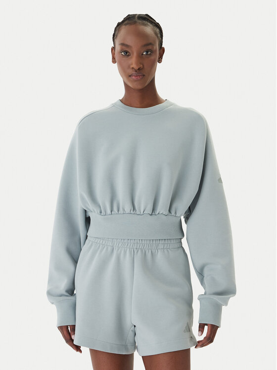 adidas adidas Pulóver Soft Lux KA7015 Zöld Loose Fit