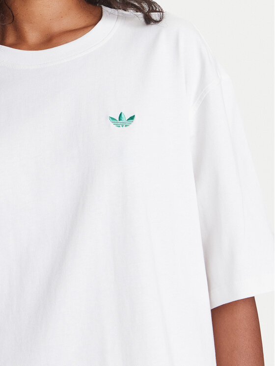 adidas adidas T-shirt Retro Tennis Boyfriend JW0226 Bijela Oversize