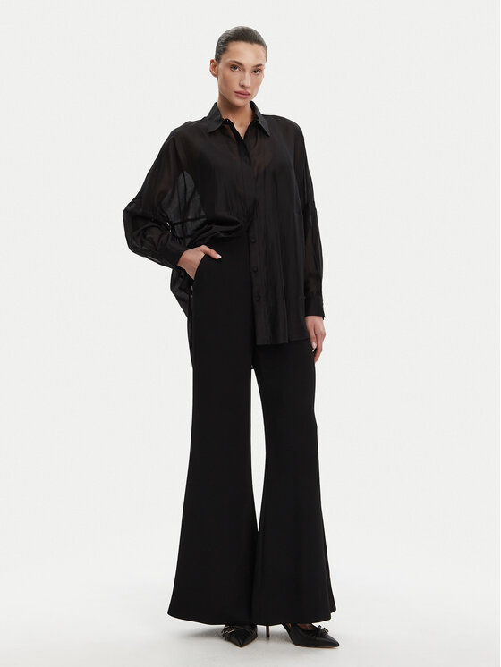 ACCESS FASHION ACCESS FASHION Spodnie palazzo 53-5136-117 Czarny Regular Fit