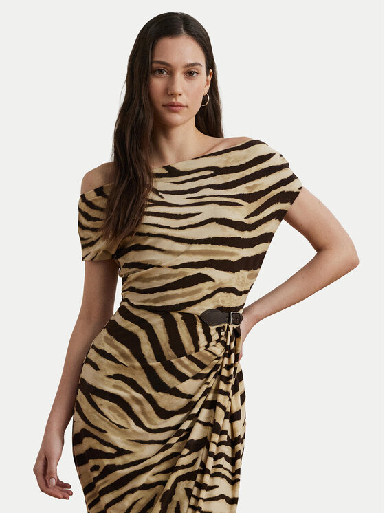LAUREN RALPH LAUREN LAUREN RALPH LAUREN Koktel haljina 200973604001 Bež Slim Fit
