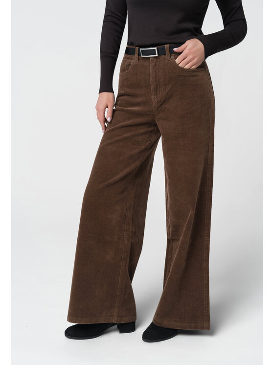 Volcano Volcano Jeansy D-CARLYS Brązowy Regular Fit