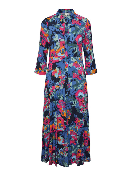 YAS YAS Sukienka koszulowa Savanna 26022663 Kolorowy Loose Fit