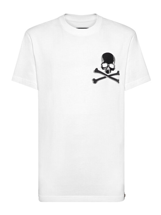 PHILIPP PLEIN PHILIPP PLEIN T-Shirt 14853 Biały Regular Fit