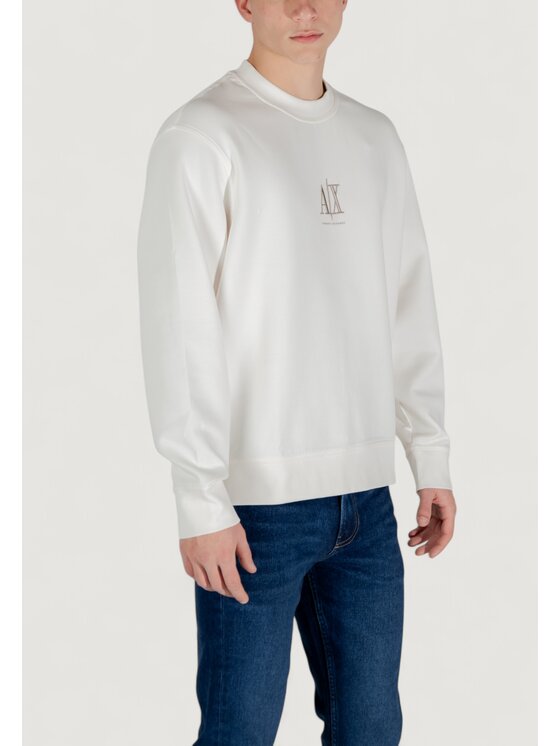 Armani Exchange Armani Exchange Sweter 28476 Biały Casual Fit