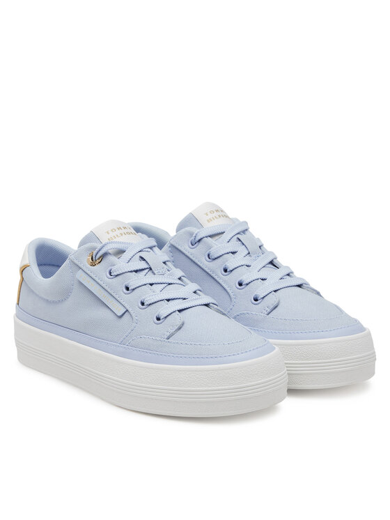 Tommy Hilfiger Tommy Hilfiger Sportcipők Essential Vulc Textile Sneaker FW0FW08323 Kék