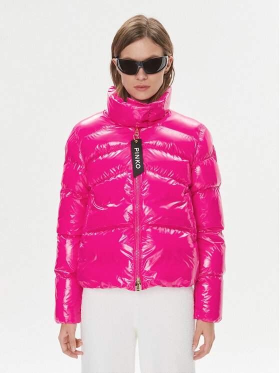 PINKO PINKO Winterjacke Micro 101598 A11K Rosa Regular Fit