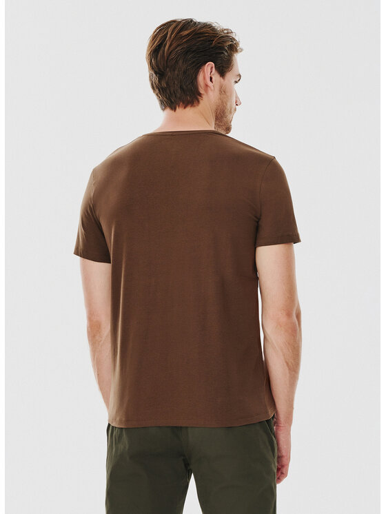 Pako Lorente Pako Lorente T-Shirt P24WF-TT-001 Brązowy Slim Fit