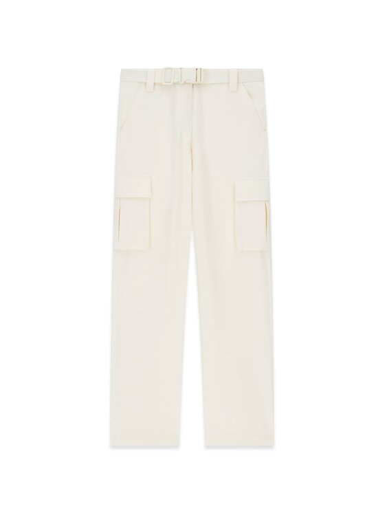 Guess Guess Spodnie materiałowe 182472 Biały Slim Fit