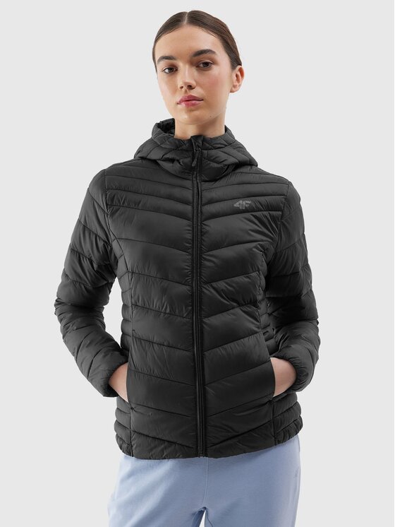 4F 4F Kurtka puchowa 4FWSS24TDJAF351-20S Czarny Regular Fit