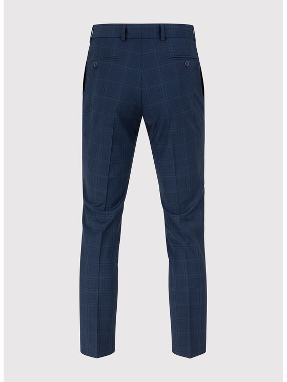 Pako Lorente Pako Lorente Spodnie garniturowe P23SP-6G-009 Granatowy Super Slim Fit