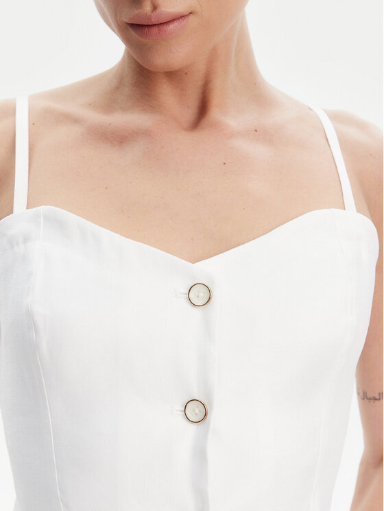 Guess Guess Top W5GH0L WH5L2 Bílá Regular Fit