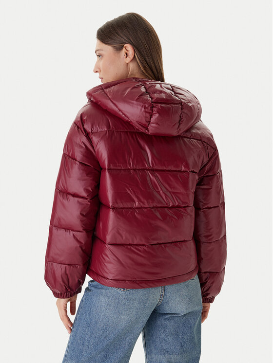 Calvin Klein Jeans Calvin Klein Jeans Zimska jakna LV047D505G Bordo rdeča Relaxed Fit