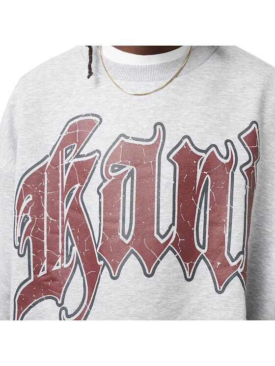Karl Kani Karl Kani Felpa Inside Out Crew Grigio Regular Fit
