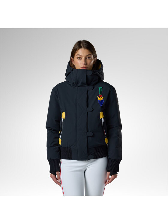 Rossignol Rossignol Kurtka narciarska W Jcc Bomber Ski Jacket Czarny Slim Fit