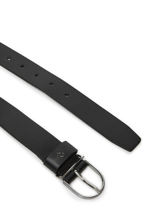 Calvin Klein Calvin Klein Sieviešu josta Ck Metal Loop Rnd Buckle 3.0 K60K612861 Melns