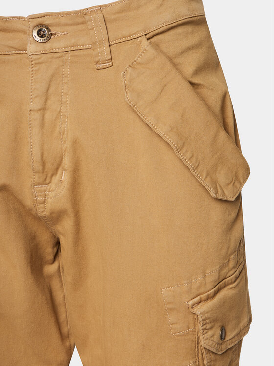 Alpha Industries Alpha Industries Kalhoty z materiálu Combat 126215 Zelená Slim Fit