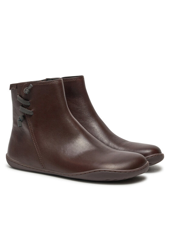 Camper Camper Polokozačky Peu K400676-007 Hnědá