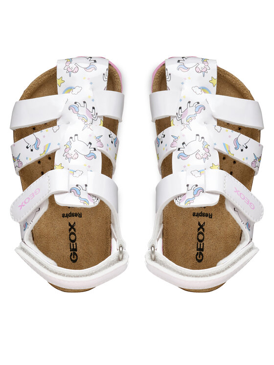 Geox Geox Sandały B Sandal Chalki B452RA 0FCHH C1000 M Biały