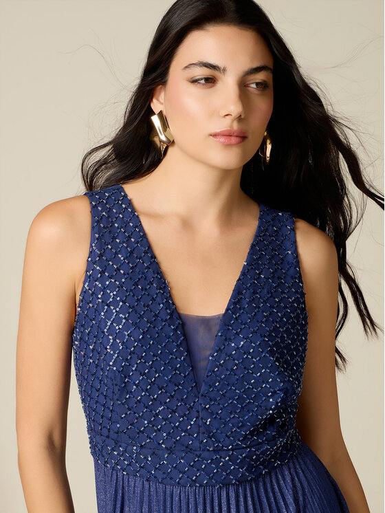 Oltre Oltre Abito da sera 7416J000924N034 Blu A-Line Fit