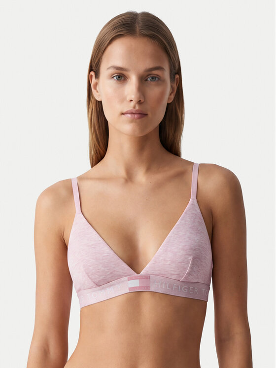 Tommy Hilfiger Tommy Hilfiger Sutien Bralette UW0UW06040 Roz deschis