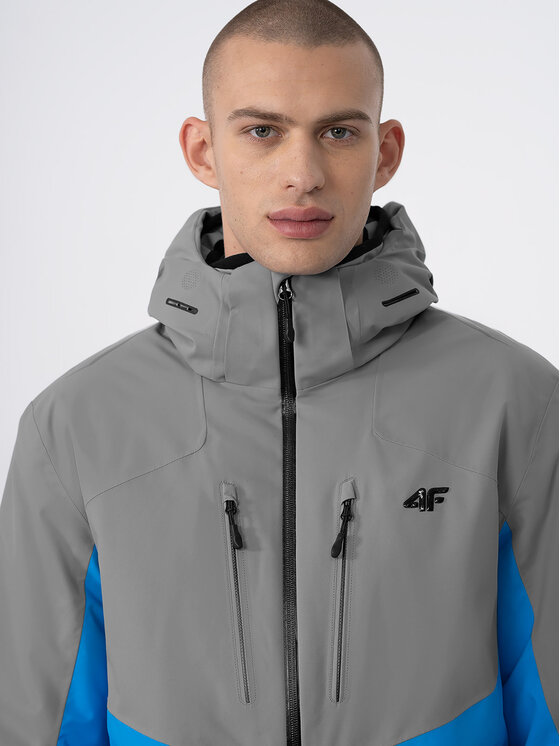 4F 4F Skijacke 4FAW23TTJAM284 Grau Regular Fit