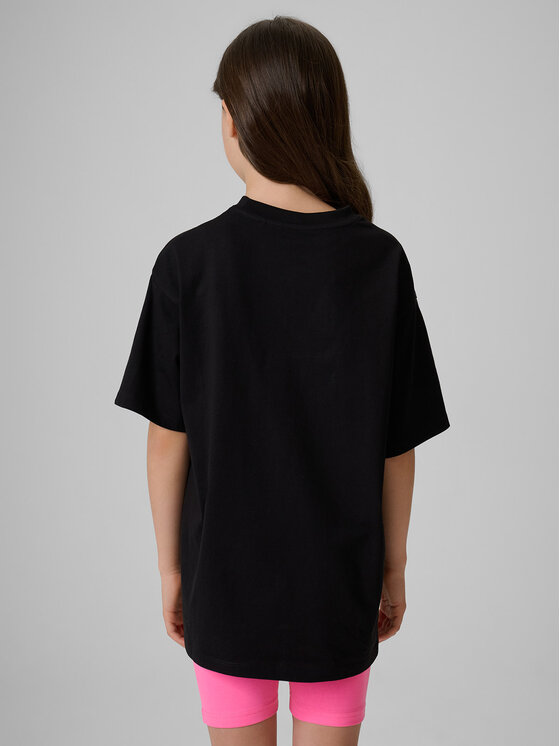 4F 4F T-Shirt SUMMER SPLASH Czarny Loose Fit