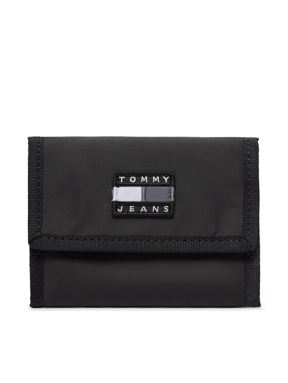Portfel męski Tommy Jeans, Czarny, Tjm Heritage Trifold AM0AM11714