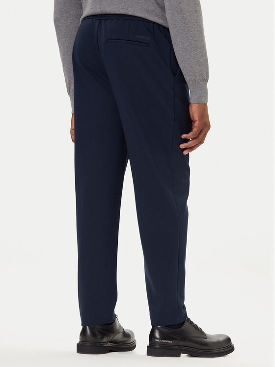 Calvin Klein Calvin Klein Chinosy LV04LE613G Granatowy Slim Fit