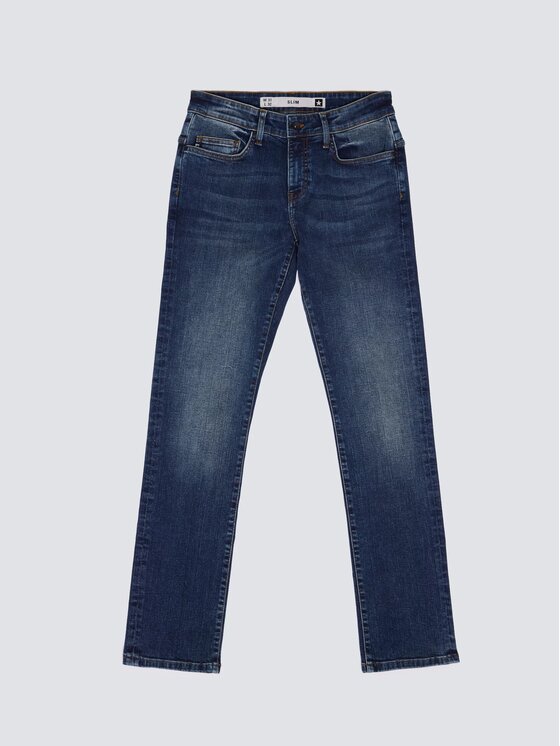 BIG STAR BIG STAR Jeansy TERRY_502 Granatowy Slim Fit