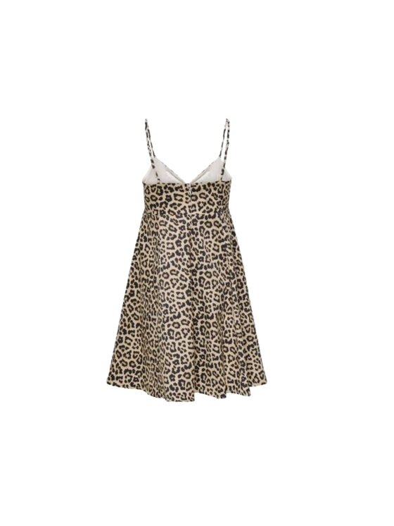 ONLY ONLY Sukienka letnia Abito onllowa strap dress Brązowy Regular Fit