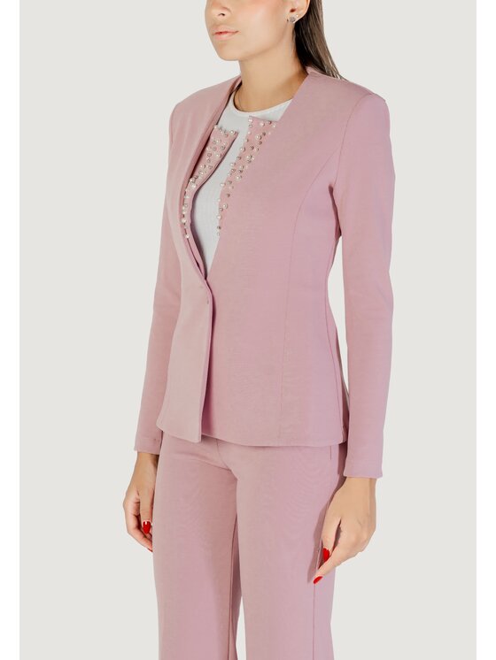 Rinascimento Rinascimento Μπουφάν γυναικείο CFC0125518 Ροζ Blazer Fit
