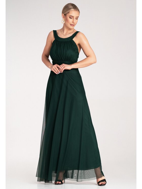 FIGL FIGL Abito da sera M1171 Verde Flared Fit