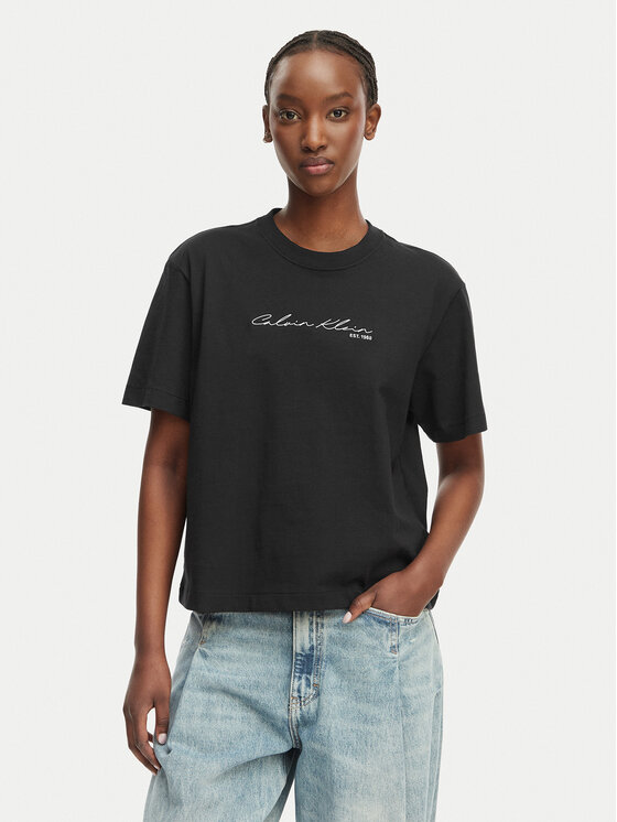 Calvin Klein Jeans Calvin Klein Jeans T-Shirt LV047F820G Czarny Regular Fit
