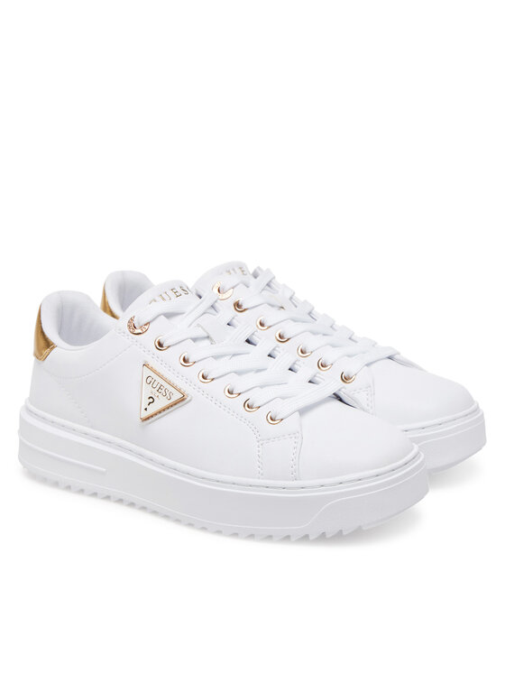 Guess Guess Sneakersy FLJD12 LEA12 Biela