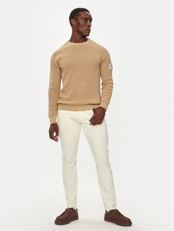 Calvin Klein Jeans Pullover J30J323989 Beige Regular Fit | Modivo.de