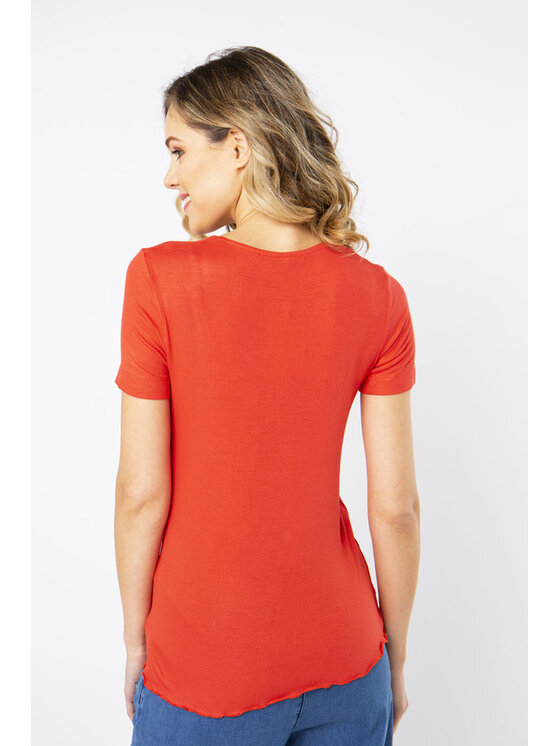QUIOSQUE QUIOSQUE Halenka 22-TD-BS10 Červená Regular Fit