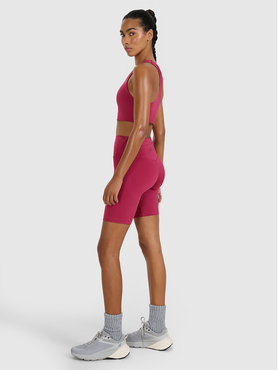 4F 4F Legginsy MULTI ACTIVE Bordowy Slim Fit